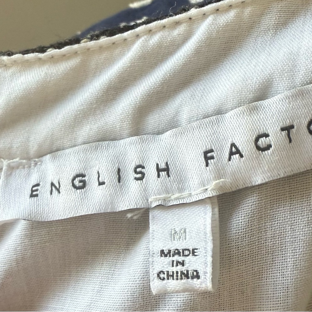 English Factory Navy and White Dress - Picture 7 of 7
